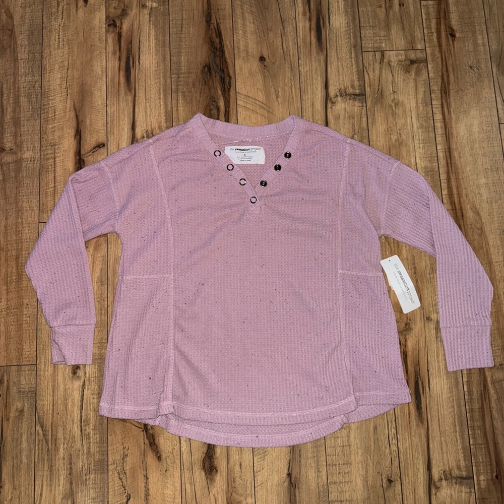 Waffle knit top